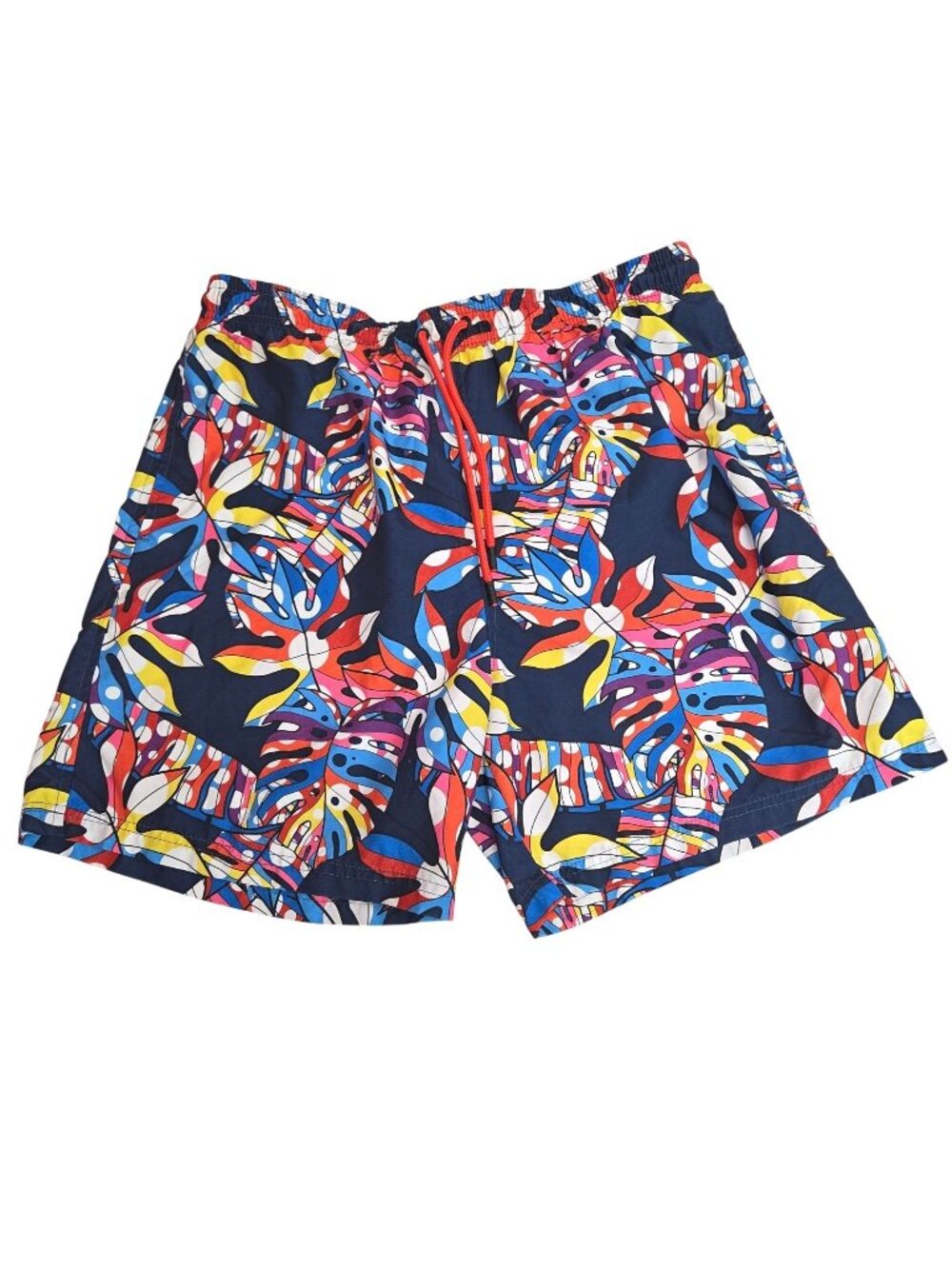 Broken Threads Tropical Leaf Print Mens Swim Trunks XL Mesh Lining 4315